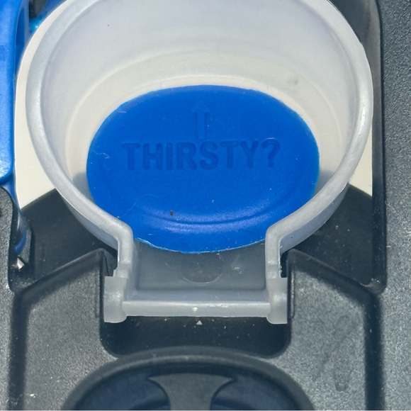 Cool Gear "Cupcake Light Hearted" Blue & Clear Water Bottle w/ Flip-Top Lid NWOT - Picture 6 of 9